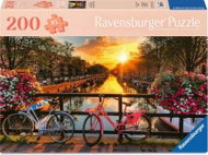 Ravensburger Západ slunce v Amsterdamu XL 200 dílků - Jigsaw Puzzle