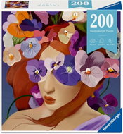 Ravensburger Moment: Květinová hlava Fialka 200 dílků - Jigsaw Puzzle