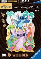 Ravensburger Dřevěné obrysové puzzle Angel & Stitch 300 dílků - Jigsaw Puzzle