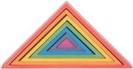 Stavebnice TickIt Duha trojúhelníky Rainbow Architect Triangles - Stavebnice
