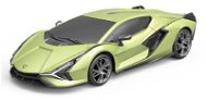 Siva RC auto Lamborghini Sian 1:24 olivově zelená metalíza, 100% RTR, LED světla - Remote Control Car