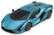 Siva RC auto Lamborghini Sian 1 : 24 modrá metalíza, 100 % RTR, LED svetlá - RC auto