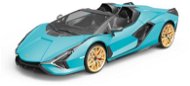 Siva RC auto Lamborghini Sian 1  : 12 modrá metalíza, proporcionálne RTR LED 2,4 Ghz - RC auto