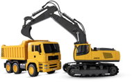 Amewi 2-in-1 set RC crawler excavator and RC dumper 1:18 RTR metal bucket LED lighting - RC Digger