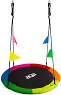 Aga Závěsný houpací kruh 90 cm šestibarevný s vlajkami - Houpačka