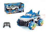 Mamido RC Shark Stunt Car remote control 1 : 16, blue, Watch Control - Remote Control Car