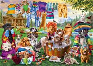 Schmidt Puzzle Bláznivá zahrada domácích mazlíčků 1000 dílků - Jigsaw
