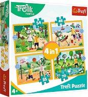 Trefl Puzzle Treflíci na dovolené 4 v 1 (35, 48, 54, 70 dílků) - Jigsaw