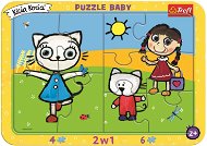 Trefl Baby puzzle Kicia Kocia Šťastné kotě 2 v 1, 10 dílků - Puzzle