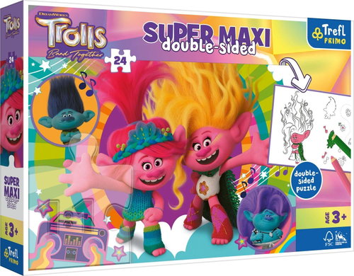 Trefl Trolls 3 Happy Troll Day Super Maxi Puzzle 24 pieces - Jigsaw Puzzle - Main image