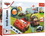 Trefl Puzzle Auta 3 Šťastná auta Maxi 24 dílků - Jigsaw