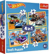 Trefl Puzzle Autíčka Hot Wheels 4 v 1 (35, 48, 54, 70 dílků) - Puzzle