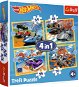 Puzzle Trefl Puzzle Autíčka Hot Wheels 4 v 1 (35, 48, 54, 70 dílků) - Puzzle
