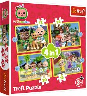 Trefl Puzzle Cocomelon Zoznámte sa 4 v 1 (12,15, 20, 24 dielikov) - Puzzle