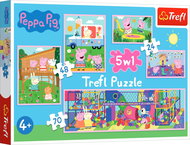 Trefl Pepin Pig Puzzle 5 in 1 (24-70 pieces) - Jigsaw Puzzle