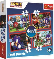 Trefl Puzzle Sonic: Dobrodružná jízda 4 v 1 (35, 48, 54, 70 dílků) - Jigsaw