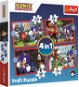 Trefl Puzzle Sonic: Dobrodružná jazda 4 v 1 (35, 48, 54, 70 dielikov) - Puzzle