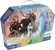 Trefl Třpytivé Glitter puzzle v kufříku Disney Frozen: Kouzelné přátelství 70 dílků - Puzzle