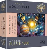 Trefl Wood Craft Origin puzzle Cesta sluneční soustavou 1000 dílků - Dřevěné puzzle