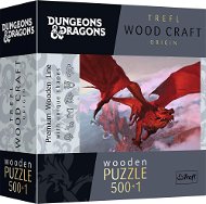 Trefl Wood Craft Origin puzzle Dungeons&Dragons: Starověký červený drak 501 dílků - Wooden Puzzle