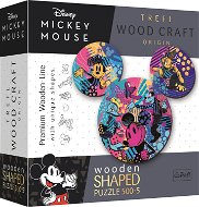 Trefl Wood Craft Origin puzzle Mickey Mouse 505 dielikov - Drevené puzzle