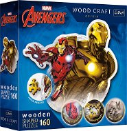Trefl Wood Craft Origin puzzle Odvážný Iron Man 160 dílků - Dřevěné puzzle