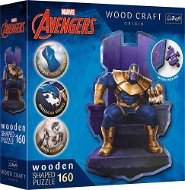 Trefl Wood Craft Origin puzzle Thanos na trůnu 160 dílků - Wooden Puzzle
