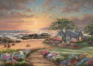 Schmidt Puzzle Cottage on the coast 1000 pieces - Jigsaw Puzzle