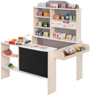 Roba sales stand with accessories, white/natural - Kids' Play Store
