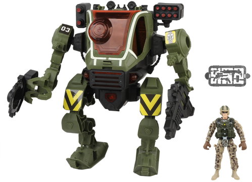 Wiky Robot combat Mecha military with effects set 26 cm - Robot - Main image