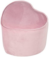 ROBA Lil Sofa Children's Stool, Heart-Shaped, Pink - Ottoman