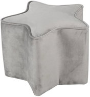 ROBA Star-Shaped Children's Stool, Grey - Ottoman