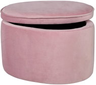 ROBA Kids' Stool with Storage Space, Pink - Ottoman