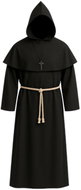 Ruhhy 26175 Carnival monk costume, black, XL/XXL - Costume