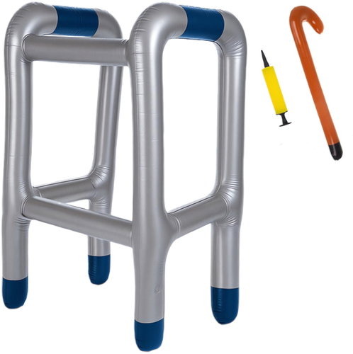 Ruhhy Inflatable walker with stick, HALLOWEEN - Costume Accessory - Main image