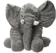IKONKA Plyšový maskot slon sivý veľký 60 cm - Plyšová hračka
