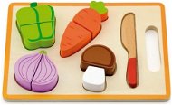 Viga Wooden cutting board - vegetables - Toy Kitchen Food