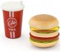 Viga Drevený hamburger a nápoj - Potraviny do detskej kuchynky