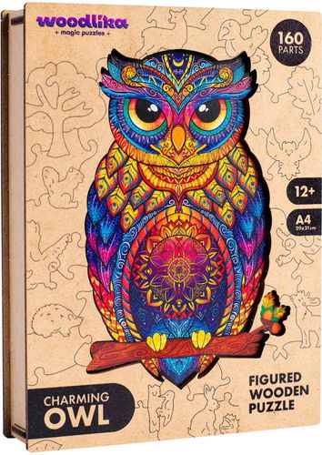 Unidragon Rompecabezas De Madera 'Charming Owl' Diseño De Búho Encantador  Puzzle De Alta Calidad