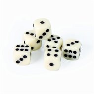 RAPPA Hracie kocky biele 6 ks - Spoločenská hra