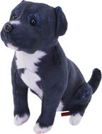 Wild Republic Plyš pes se zvukem černý Pitbull 14cm - Soft Toy