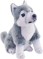 Wild Republic Plyš pes so zvukom Husky tmavý 14 cm - Plyšová hračka
