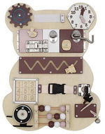 KIK KX5372 Senzorická manipulační deska medvěd hnědý - Activity board
