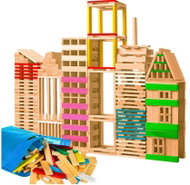Kruzzel 17245 Wooden building set City, 150 pieces - Building Set