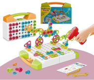 KIK Mosaic children's puzzle plastic blocks + screwdriver 181 pieces - Jigsaw Puzzle