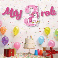 Goldpress Girlanda pink 3. year - Garland