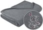 BELLATE× s. r. o. KORALL MICRO 1004/042 75×100 grey with embroidery bunny - Blanket