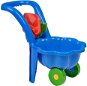 Children's Wheelbarrow BAYO Dětské zahradní kolečko s lopatkou a hráběmi Sedmikráska modré - Dětské zahradní kolečko