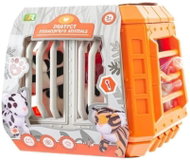 Tulimi Children's portable cage with Cheetah animal and accessories - grey - Soft Toy