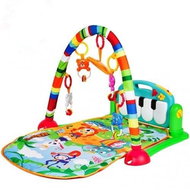 Tulimi Playing interactive mat with trapeze and rattles, Playing animals, green - Play Pad